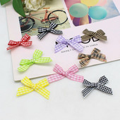 50 ili 100 komada satenske vrpce mašne škotski ceker kravata za Božić Ručno izrađeni rukotvorinski ukrasi dodaci za vrpce