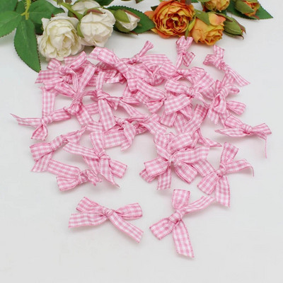 50 ili 100 komada satenske vrpce mašne škotski ceker kravata za Božić Ručno izrađeni rukotvorinski ukrasi dodaci za vrpce