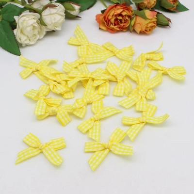 50 ili 100 komada satenske vrpce mašne škotski ceker kravata za Božić Ručno izrađeni rukotvorinski ukrasi dodaci za vrpce