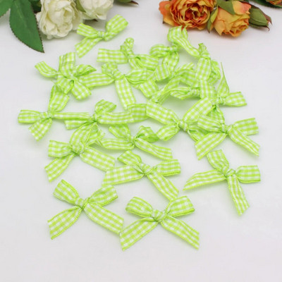 50 ili 100 komada satenske vrpce mašne škotski ceker kravata za Božić Ručno izrađeni rukotvorinski ukrasi dodaci za vrpce