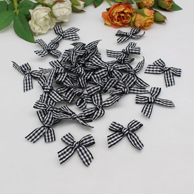 50 ili 100 komada satenske vrpce mašne škotski ceker kravata za Božić Ručno izrađeni rukotvorinski ukrasi dodaci za vrpce