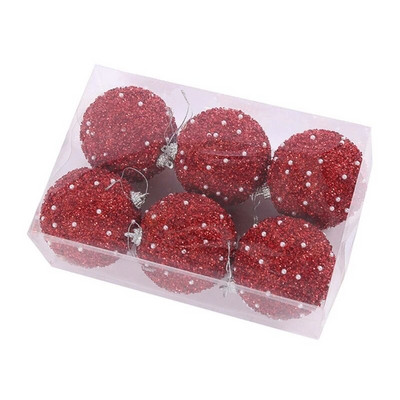 1doboz 6db karácsonyi bál karácsonyfadísz Otthon Karácsonyi akasztós medál