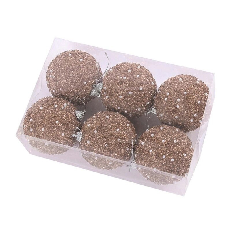 1doboz 6db karácsonyi bál karácsonyfadísz Otthon Karácsonyi akasztós medál