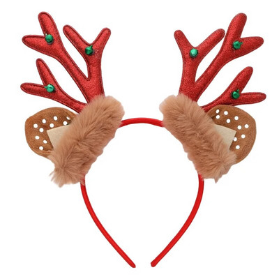 Christmas Elk Headbands Deer Horn Bell Hair Band Girls Dree Up Props Αξεσουάρ μαλλιών Χαρούμενα Χριστούγεννα Διακόσμηση Καλή Πρωτοχρονιά 2024