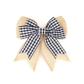 Vászon karácsonyi masni kézművességhez Születésnapi parti Ajándék dekoráció Karácsonyi Újév Akasztós díszek Karácsonyfa díszek