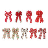 Vianočná mašľa, zamatová látka, ozdoba na stromček, prívesok na festival, sviatočnú párty dekoráciu