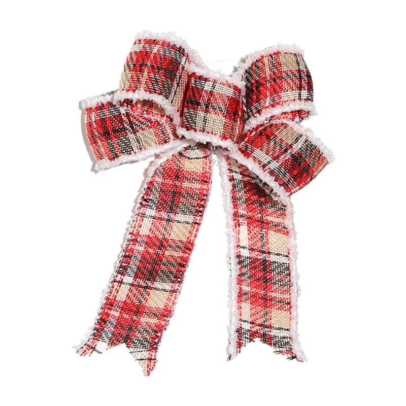 Vianočná mašľa, zamatová látka, ozdoba na stromček, prívesok na festival, sviatočnú párty dekoráciu