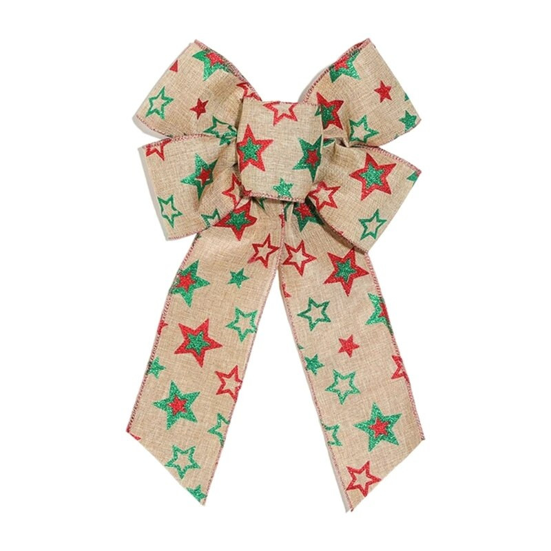 Vianočná mašľa, zamatová látka, ozdoba na stromček, prívesok na festival, sviatočnú párty dekoráciu