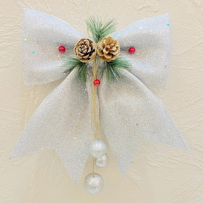 Privjesak Božićne mašne Svečani dom Unutarnji Vanjski Zabava Vrtne ograde 30 X 25 cm Pjena za zabavu Ukrasni roman