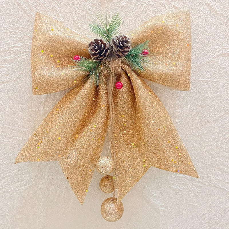 Privjesak Božićne mašne Svečani dom Unutarnji Vanjski Zabava Vrtne ograde 30 X 25 cm Pjena za zabavu Ukrasni roman