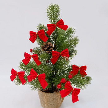 12 τμχ Χριστουγεννιάτικα Φιόγκοι Χρυσός Κόκκινος Φιόγκος Διακοσμητικά χριστουγεννιάτικου δέντρου Κρεμαστά διακοσμητικά για το σπίτι Πρωτοχρονιά 2023 Χριστουγεννιάτικο Δώρο Διακόσμηση