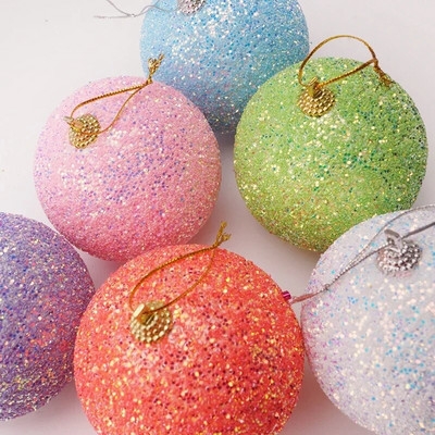 1 бр. 8 см висящи топки за коледно дърво Орнаменти с висулки 2022 Нова година Коледни топки Коледно парти Декорации за домашна градина