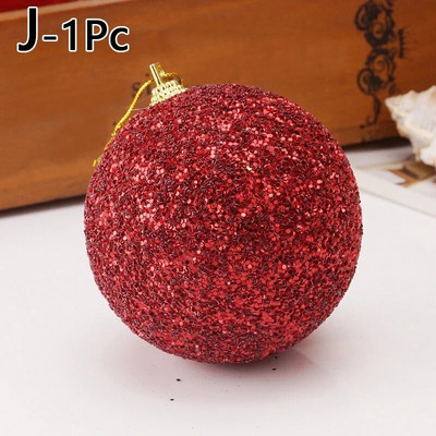 1Pcs 8cm Božićno drvce Viseće Kuglice Privjesci Ukrasi 2022 Nova Godina Božić Kuglice Božićna zabava Kućni vrtni ukrasi