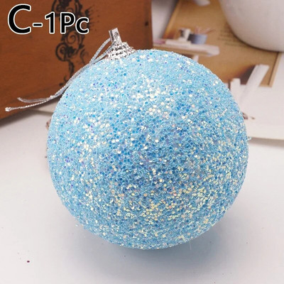 1Pcs 8cm Božićno drvce Viseće Kuglice Privjesci Ukrasi 2022 Nova Godina Božić Kuglice Božićna zabava Kućni vrtni ukrasi