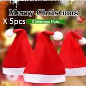 Crvena kapa Djeda Mraza za odrasle i djecu Božićna kapa Sretan Božić Oprema za zabavu Božićni poklon Dekoracija