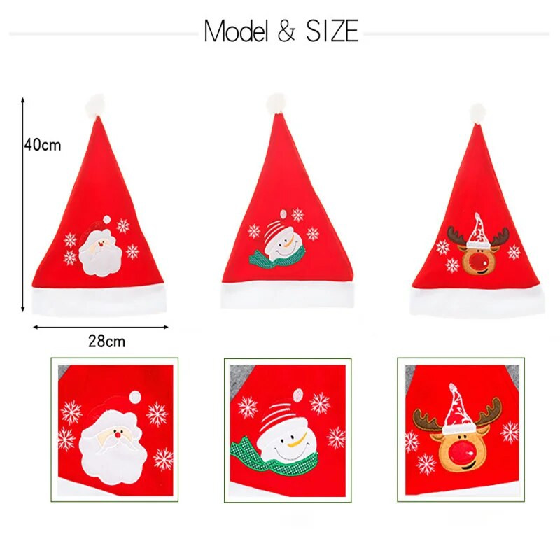 Božićna kapa Pletena bijela pompon Božićna kapa Dječja božićna kapa Termo vunena kapa od pređe Kapa za roditelje i dijete Poklon za novogodišnju zabavu