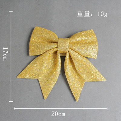 Božićni biseri Pamuk Zlatna mašna u prahu Božićno drvce DIY Dekor Kućni centar Božićni ukrasi Viseći privjesci Poklon kutije Dodaci