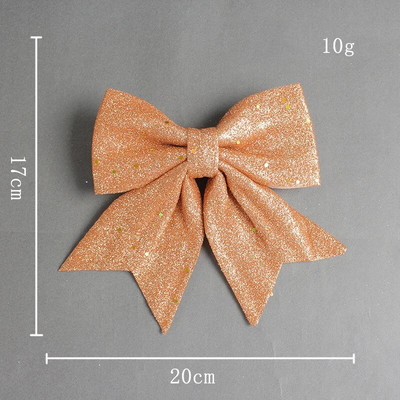 Jauni Pērļu kokvilnas zelta pūdera bantītes Ziemassvētku eglīšu rotājumi DIY kulonu dāvanu kastītes aksesuāri Tirdzniecības centra Ziemassvētku rotājumi