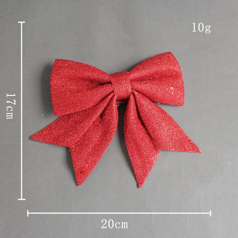 Jauni Pērļu kokvilnas zelta pūdera bantītes Ziemassvētku eglīšu rotājumi DIY kulonu dāvanu kastītes aksesuāri Tirdzniecības centra Ziemassvētku rotājumi