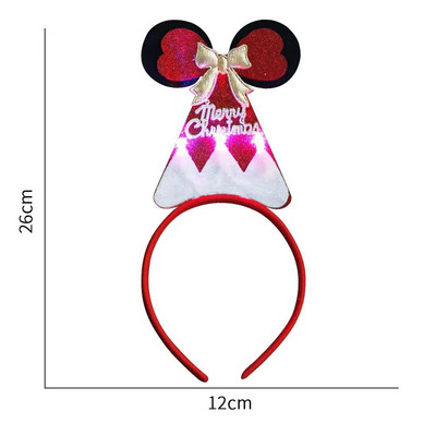 Jõulud LED-peapaelad lumememm jõulupuu vibu hirvesarvega peapael LED-valgusega Navidad uusaasta kingitus jõulukaunistused