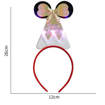 Jõulud LED-peapaelad lumememm jõulupuu vibu hirvesarvega peapael LED-valgusega Navidad uusaasta kingitus jõulukaunistused