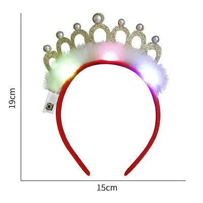 Jõulud LED-peapaelad lumememm jõulupuu vibu hirvesarvega peapael LED-valgusega Navidad uusaasta kingitus jõulukaunistused