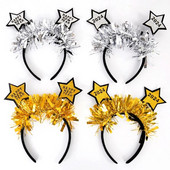Laimīgu Jauno gadu 2024. gada galvas saite, mirdzoša flitera Ziemassvētku galvassega bērniem, pieaugušajiem, Ziemassvētku vecgada ballīte, matu aksesuāri, foto rekvizīti