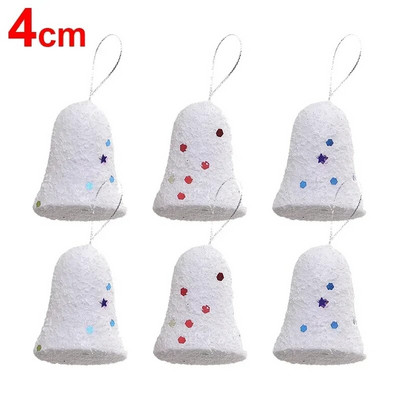 24/6 tk valgest vahtplastist jõulupallid ümmargused tähekellad jõulukuul rippuvad ripatsehted aastavahetuse peo kodukaunistamise tarvikud