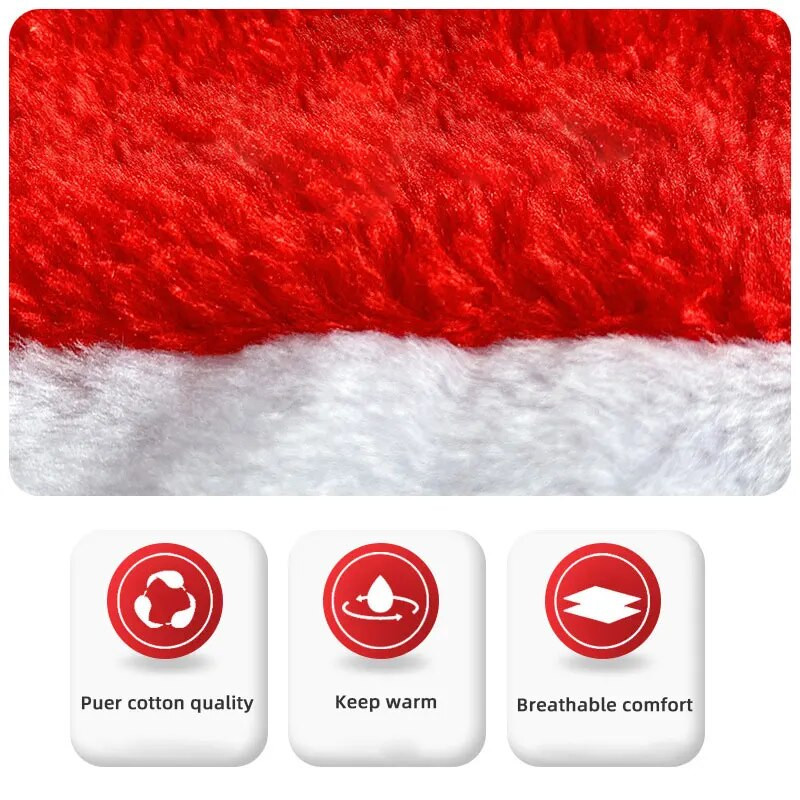 Karácsonyi sapka Mikulás sapka piros felnőtt gyerekeknek extra vastagított karácsonyi dekoráció party sapka gyerekeknek ajándék