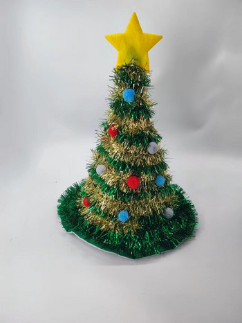 Καπέλο χριστουγεννιάτικου δέντρου Μη υφαντό καπέλο βροχής μεταξωτό Χριστουγεννιάτικο καπέλο Καλά Χριστούγεννα διακόσμηση σπιτιού Χριστουγεννιάτικα στολίδια Navidad Party Supplies Happy New Year