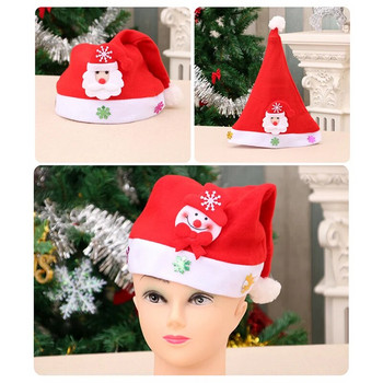 Καλά Χριστούγεννα καπέλο Led Light Νέο Έτος Navidad Cap Snowman Elk Καπέλα Άγιου Βασίλη για παιδιά Παιδιά Ενήλικες Χριστουγεννιάτικη διακόσμηση