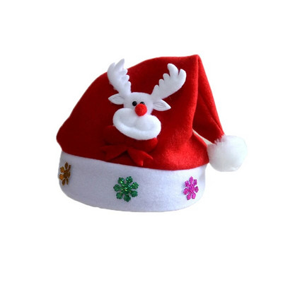 Linksmų Kalėdų Šviesos kepurė Naujieji Metai Navidad Cap Sniego senelis Briedis Kalėdų Senelio Kepurės vaikams Vaikams Suaugusiesiems Kalėdų dovanos dekoravimas