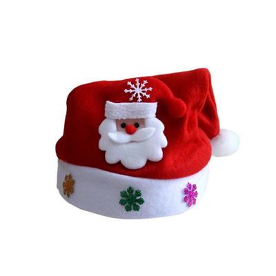 Linksmų Kalėdų Šviesos kepurė Naujieji Metai Navidad Cap Sniego senelis Briedis Kalėdų Senelio Kepurės vaikams Vaikams Suaugusiesiems Kalėdų dovanos dekoravimas