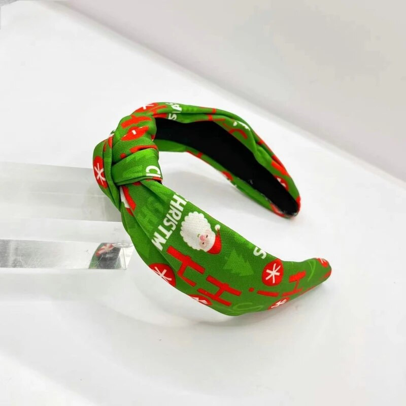 Ziemassvētku stila galvas saite meitenēm Modes sieviešu matu lentes Mīkstas matu lentes Galvassegas Ziemassvētku dāvana Ziemassvētku rotājumi 2024