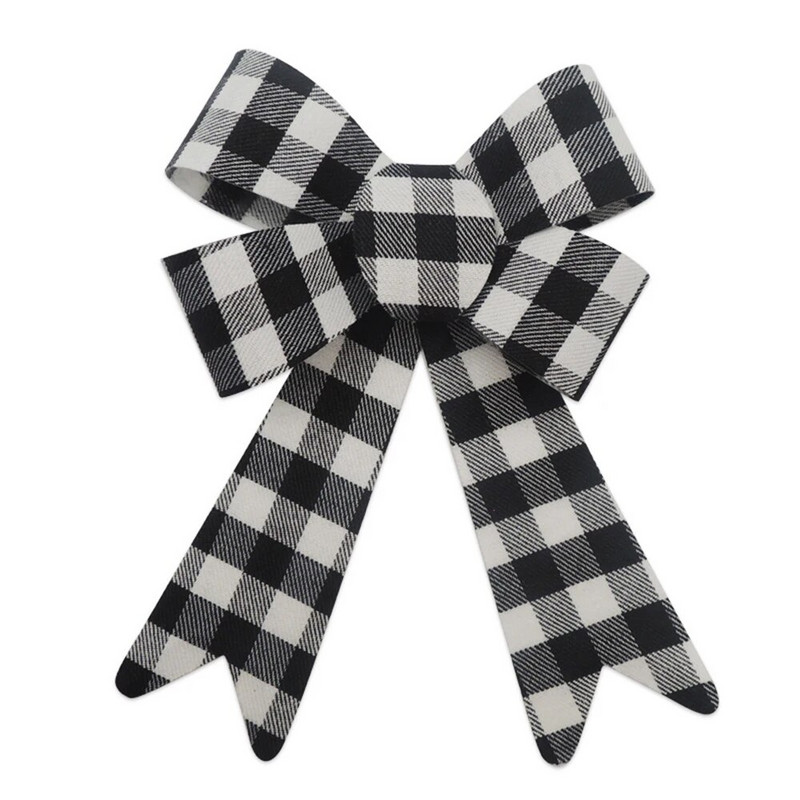 Sarkanbaltsarkana svītraina Ziemassvētku eglīte ar lielu loku rotājumiem šaušanas rekvizīti Iepirkšanās centra logi Brīvdienu piederumi