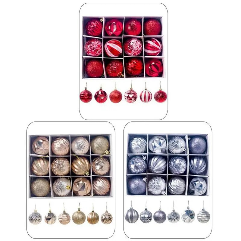 12 kom Božićno božićno drvce Kuglica za kućni dekor Viseći ukras 2020 kuglica Viseći kućni ukras za zabavu Navidad