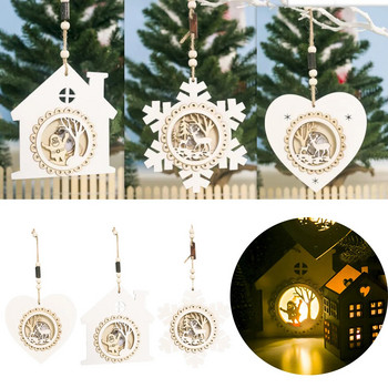 Διακόσμηση ξυλογλυπτικής σε σχήμα χριστουγεννιάτικου δέντρου Led Light Ποιότητα και Fairy Indoor String Light Προσαρμογή