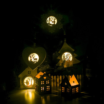 Διακόσμηση ξυλογλυπτικής σε σχήμα χριστουγεννιάτικου δέντρου Led Light Ποιότητα και Fairy Indoor String Light Προσαρμογή