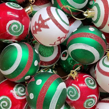 Χριστουγεννιάτικες μπάλες 2024 Διακοσμητικά DIY Ζωγραφισμένη μπάλα Χριστουγεννιάτικα μενταγιόν Κρεμαστά χριστουγεννιάτικα δέντρα Navidad Προμήθειες για διακόσμηση πάρτι για το νέο έτος