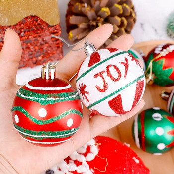 2024 Коледни топки Орнаменти Направи си сам рисувана топка Коледно дърво Висящи висулки Navidad Новогодишна парти декорация Фестивални консумативи