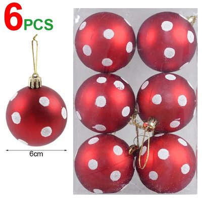 2024-es karácsonyi bálok díszek, barkácsolás, festett bál, karácsonyfára függő medálok, Navidad újévi partidísz fesztiválkellékek