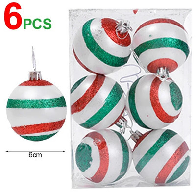2024-es karácsonyi bálok díszek, barkácsolás, festett bál, karácsonyfára függő medálok, Navidad újévi partidísz fesztiválkellékek