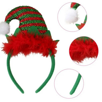 Χριστουγεννιάτικο LED Headband Christmas Elf Headbands Χριστουγεννιάτικες μπομπονιέρες για Πρωτοχρονιάτικο πάρτι Δώρα Φωτογραφίες Props Χριστουγεννιάτικη στολή για πάρτι