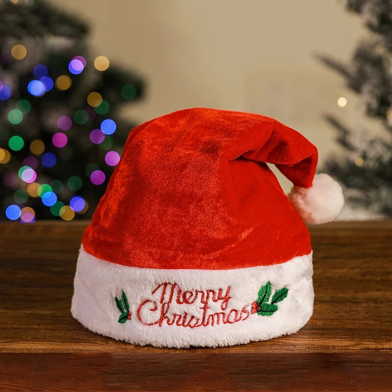 2023. gada Priecīgus Ziemassvētku cepure Jaunais gads Navidada Cepurīte Sniegavīrs ElK Ziemassvētku vecīša cepures Bērniem Bērniem Pieaugušajiem Ziemassvētku dāvanu noformējums