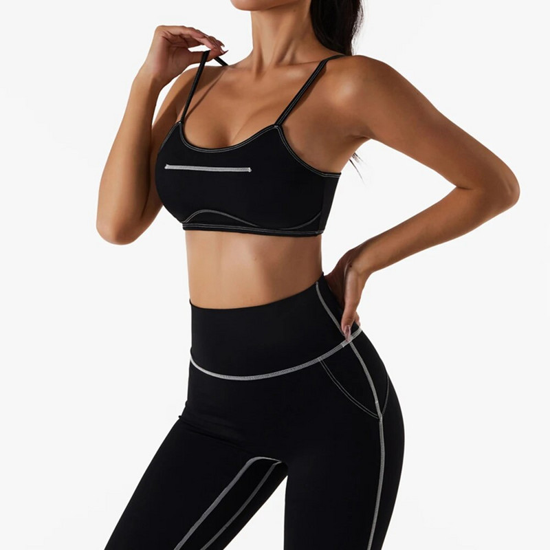 Zökkenőmentes jóga szett Női sportruházat tornatermi ruházat sportruha kétrészes szett Női ruhák edzés sport szett női nadrág