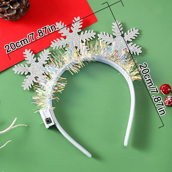 Χριστουγεννιάτικη διακόσμηση Λαμπερή ζώνη μαλλιών Led Light Head Band XmasTree Headband Καλά Χριστουγεννιάτικα νυχτερινά Καπέλα Παιδικές μπομπονιέρες