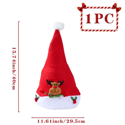 Božićni šeširi Snjegović Sretni božićni ukrasi za dom 2023. Djed Mraz Božićni ukrasi Božićni navidad Natalna Nova godina 2024.