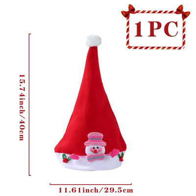 Božićni šeširi Snjegović Sretni božićni ukrasi za dom 2023. Djed Mraz Božićni ukrasi Božićni navidad Natalna Nova godina 2024.