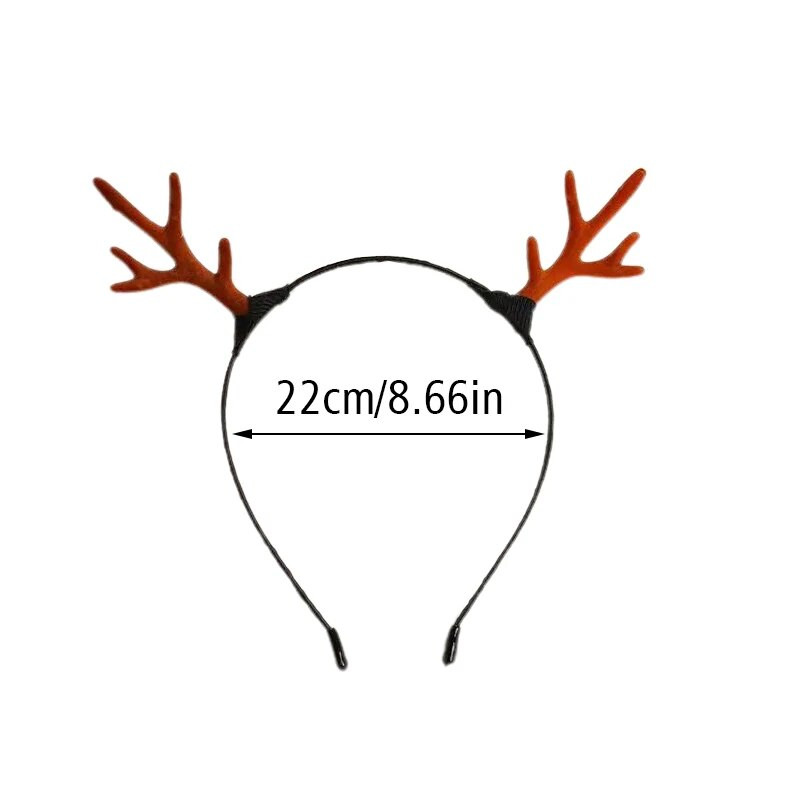 Božićna traka za glavu za žene Traka za kosu od rogova sobova Slatki božićni obruč za kosu Party Novogodišnji dekor Rekviziti za fotografije Dodaci za kosu