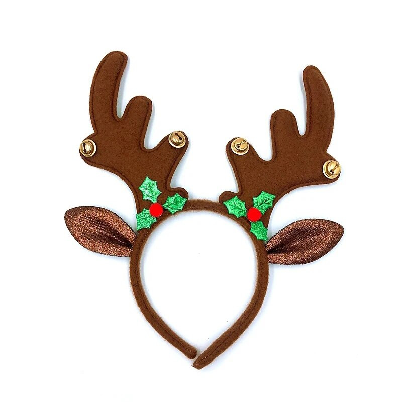 Božićni Elk Traka za glavu Božićna navlaka za kosu Sretan Božić Rekviziti za fotografije 2024 Noel pribor Djeci su naklonjeni Djed Mraz Darovi